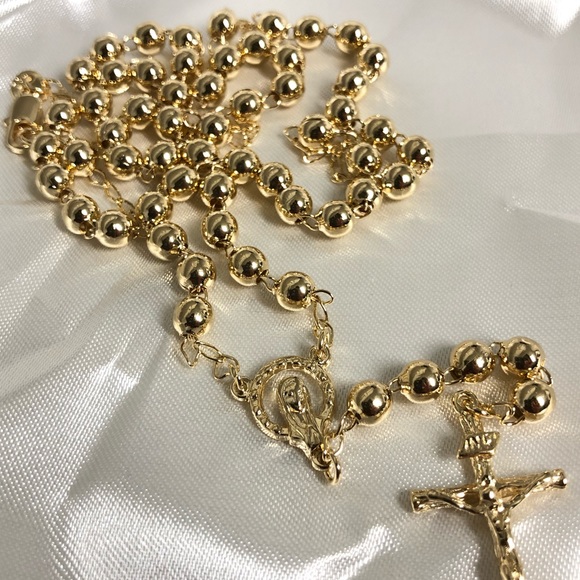 18k Gold Filled Rosary - Picture 3 of 7
